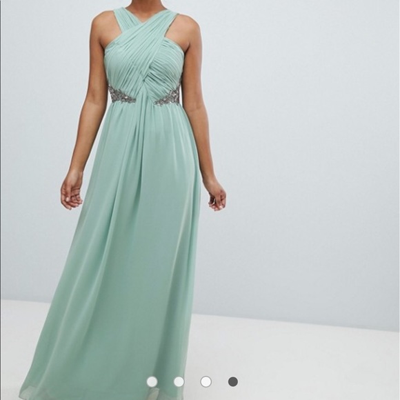 Little Mistress Dresses & Skirts - Forms ruched maxi dress, perfect for prom